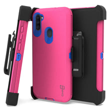 Load image into Gallery viewer, Samsung Galaxy A11 Holster Case - Heavy Duty Shockproof Case with Belt Clip