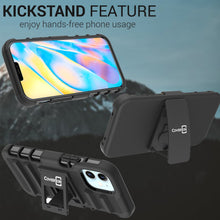 Load image into Gallery viewer, Apple iPhone 12 Mini Holster Case - Hybrid Case with Belt Clip - Explorer Series