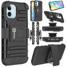 Load image into Gallery viewer, Apple iPhone 12 Mini Holster Case - Hybrid Case with Belt Clip - Explorer Series