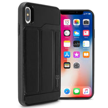 Load image into Gallery viewer, Apple iPhone XS Max Case with Card Holder Slot and Folio Kickstand Phone Cover