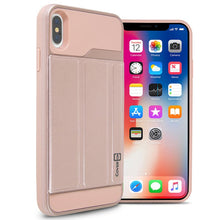 Load image into Gallery viewer, Apple iPhone XS Max Case with Card Holder Slot and Folio Kickstand Phone Cover
