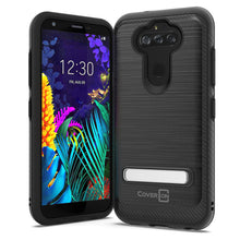 Load image into Gallery viewer, LG Phoenix 5 / Fortune 3 Case - Metal Kickstand Hybrid Phone Cover - SleekStand Series