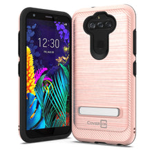 Load image into Gallery viewer, LG Aristo 5 / Aristo 5+ Plus Case - Metal Kickstand Hybrid Phone Cover - SleekStand Series