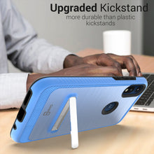Load image into Gallery viewer, Motorola Moto E (2020) Case - Metal Kickstand Hybrid Phone Cover - SleekStand Series