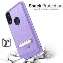 Load image into Gallery viewer, Motorola Moto E (2020) Case - Metal Kickstand Hybrid Phone Cover - SleekStand Series