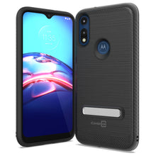 Load image into Gallery viewer, Motorola Moto E (2020) Case - Metal Kickstand Hybrid Phone Cover - SleekStand Series