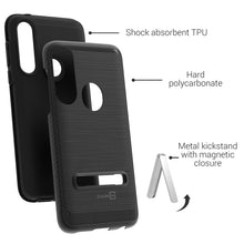 Load image into Gallery viewer, Motorola Moto G Power Case - Metal Kickstand Hybrid Phone Cover - SleekStand Series