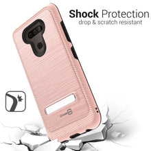 Load image into Gallery viewer, LG Harmony 4 / Premier Pro Plus / Xpression Plus 3 Case - Metal Kickstand Hybrid Phone Cover - SleekStand Series