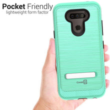 Load image into Gallery viewer, LG Harmony 4 / Premier Pro Plus / Xpression Plus 3 Case - Metal Kickstand Hybrid Phone Cover - SleekStand Series