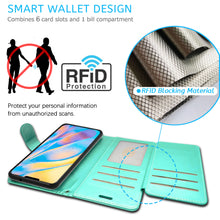 Load image into Gallery viewer, Apple iPhone 12 Pro / iPhone 12 Wallet Case - RFID Blocking Leather Folio Phone Pouch - CarryALL Series