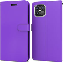 Load image into Gallery viewer, Apple iPhone 12 Pro Max Wallet Case - RFID Blocking Leather Folio Phone Pouch - CarryALL Series