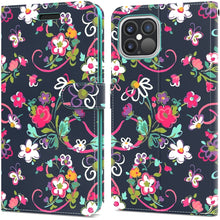 Load image into Gallery viewer, Apple iPhone 12 Pro Max Wallet Case - RFID Blocking Leather Folio Phone Pouch - CarryALL Series