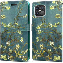 Load image into Gallery viewer, Apple iPhone 12 Pro Max Wallet Case - RFID Blocking Leather Folio Phone Pouch - CarryALL Series