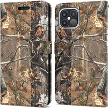 Load image into Gallery viewer, Apple iPhone 12 Pro Max Wallet Case - RFID Blocking Leather Folio Phone Pouch - CarryALL Series