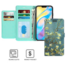 Load image into Gallery viewer, Apple iPhone 12 Mini Wallet Case - RFID Blocking Leather Folio Phone Pouch - CarryALL Series