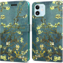 Load image into Gallery viewer, Apple iPhone 12 Mini Wallet Case - RFID Blocking Leather Folio Phone Pouch - CarryALL Series