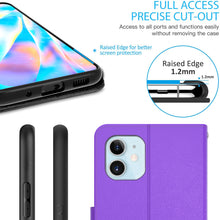 Load image into Gallery viewer, Apple iPhone 12 Mini Wallet Case - RFID Blocking Leather Folio Phone Pouch - CarryALL Series