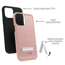 Load image into Gallery viewer, Apple iPhone 12 Pro Max Case - Metal Kickstand Hybrid Phone Cover - SleekStand Series