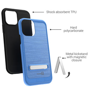 Apple iPhone 12 Mini Case - Metal Kickstand Hybrid Phone Cover - SleekStand Series