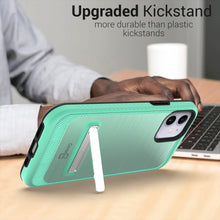 Load image into Gallery viewer, Apple iPhone 12 Mini Case - Metal Kickstand Hybrid Phone Cover - SleekStand Series
