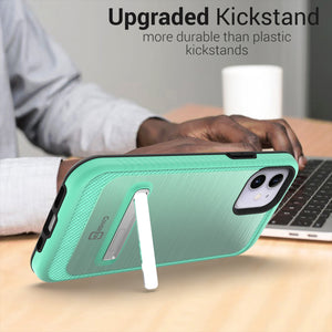 Apple iPhone 12 Mini Case - Metal Kickstand Hybrid Phone Cover - SleekStand Series