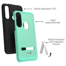 Load image into Gallery viewer, Motorola Moto G Fast Case - Metal Kickstand Hybrid Phone Cover - SleekStand Series