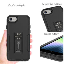 Load image into Gallery viewer, Apple iPhone SE 2022 / SE 2020 / 8 Case Heavy Duty Rugged Phone Cover w/ Kickstand