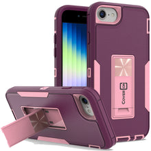 Load image into Gallery viewer, Apple iPhone SE 2022 / SE 2020 / 8 Case Heavy Duty Rugged Phone Cover w/ Kickstand