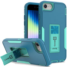 Load image into Gallery viewer, Apple iPhone SE 2022 / SE 2020 / 8 Case Heavy Duty Rugged Phone Cover w/ Kickstand