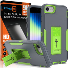 Load image into Gallery viewer, Apple iPhone SE 2022 / SE 2020 / 8 Case Heavy Duty Rugged Phone Cover w/ Kickstand