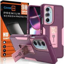 Load image into Gallery viewer, Motorola Edge+ Plus / Moto Edge 30 Pro Case Heavy Duty Rugged Phone Cover w/ Kickstand