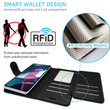 Load image into Gallery viewer, Motorola Edge+ Plus 2022 / Moto Edge 30 Pro Wallet Case - RFID Blocking Leather Folio Phone Pouch