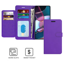 Load image into Gallery viewer, Motorola Edge+ Plus 2022 / Moto Edge 30 Pro Wallet Case - RFID Blocking Leather Folio Phone Pouch