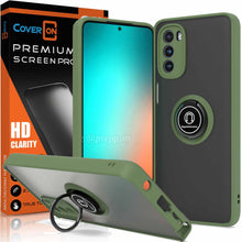 Load image into Gallery viewer, Motorola Moto G Stylus 5G 2022 Ring Case Clear Tinted Back Phone Cover