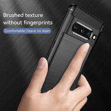 Load image into Gallery viewer, Google Pixel 7 Pro Case Slim TPU Phone Cover w/ Carbon Fiber