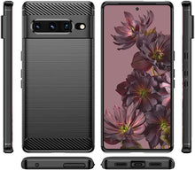 Load image into Gallery viewer, Google Pixel 7 Pro Case Slim TPU Phone Cover w/ Carbon Fiber