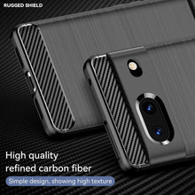 Load image into Gallery viewer, Google Pixel 7 Case Slim TPU Phone Cover w/ Carbon Fiber
