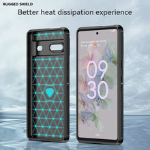 Load image into Gallery viewer, Google Pixel 7 Case Slim TPU Phone Cover w/ Carbon Fiber