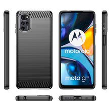 Load image into Gallery viewer, Motorola Moto G22 Case Slim TPU Phone Cover w/ Carbon Fiber