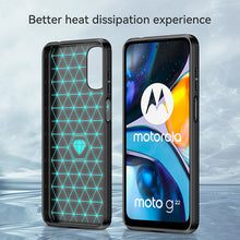 Load image into Gallery viewer, Motorola Moto G22 Case Slim TPU Phone Cover w/ Carbon Fiber
