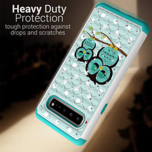 Load image into Gallery viewer, Samsung Galaxy S10 5G Case - Rhinestone Bling Hybrid Phone Cover - Aurora Series