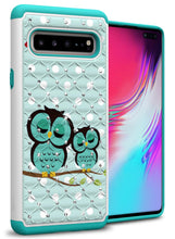 Load image into Gallery viewer, Samsung Galaxy S10 5G Case - Rhinestone Bling Hybrid Phone Cover - Aurora Series