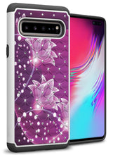 Load image into Gallery viewer, Samsung Galaxy S10 5G Case - Rhinestone Bling Hybrid Phone Cover - Aurora Series