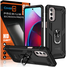 Load image into Gallery viewer, Moto Motorola Edge+ Plus 2022/ Edge 30 Pro Case with Metal Ring Kickstand