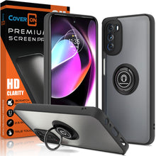 Load image into Gallery viewer, Motorola Moto G 5G 2022 Ring Case Clear Tinted Back Phone Cover