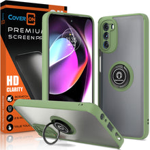 Load image into Gallery viewer, Motorola Moto G 5G 2022 Ring Case Clear Tinted Back Phone Cover