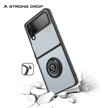 Load image into Gallery viewer, Samsung Galaxy Z Flip 4 Ring Case Clear Tinted Back Phone Cover