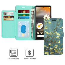 Load image into Gallery viewer, Google Pixel 6a Wallet Case RFID Blocking Leather Folio Phone Pouch