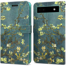 Load image into Gallery viewer, Google Pixel 6a Wallet Case RFID Blocking Leather Folio Phone Pouch
