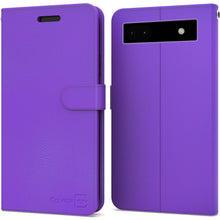 Load image into Gallery viewer, Google Pixel 6a Wallet Case RFID Blocking Leather Folio Phone Pouch